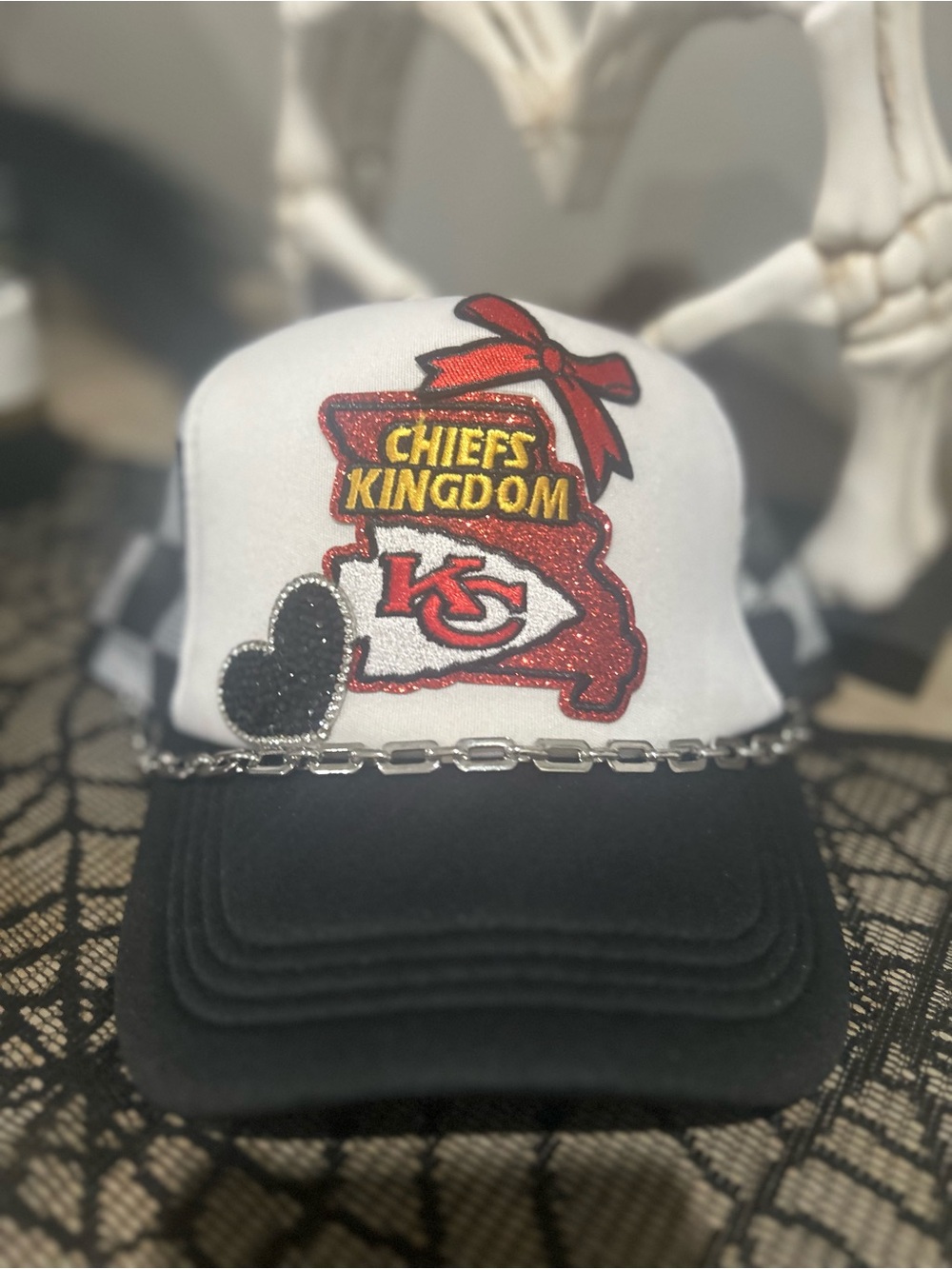 Kansas City Chiefs Trucker Hat glitter  Patches